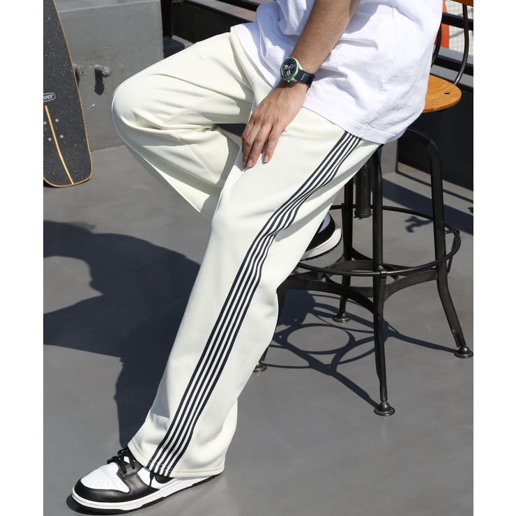   JEANS  ホワイト パンツ  size  2  ジャージ ジャージ メンズ ライン[品番：EH000006019]｜8（eight