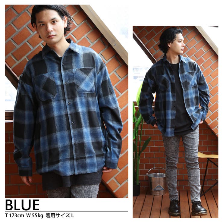 チェックシャツ ネルシャツ メンズ[品番：EH000006027]｜8