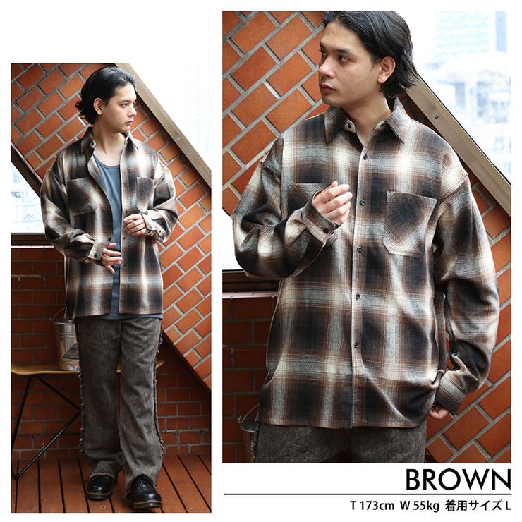 チェックシャツ ネルシャツ メンズ[品番：EH000006027]｜8（eight