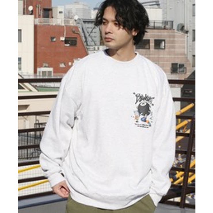 グラフィックスウェット メンズ トレーナー 裏起毛 [品番：EH000006134