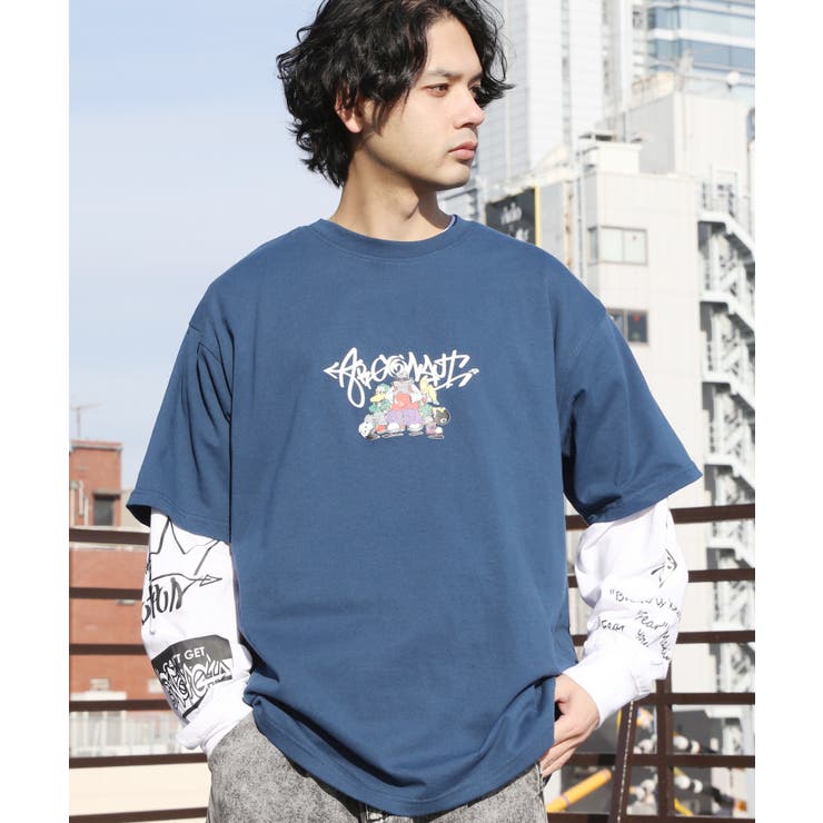 グラフィックロングTシャツ メンズ ロンT 長袖 [品番