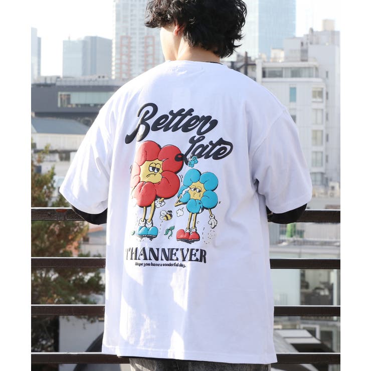 グラフィックロングTシャツ メンズ ロンT 長袖 [品番：EH000006124