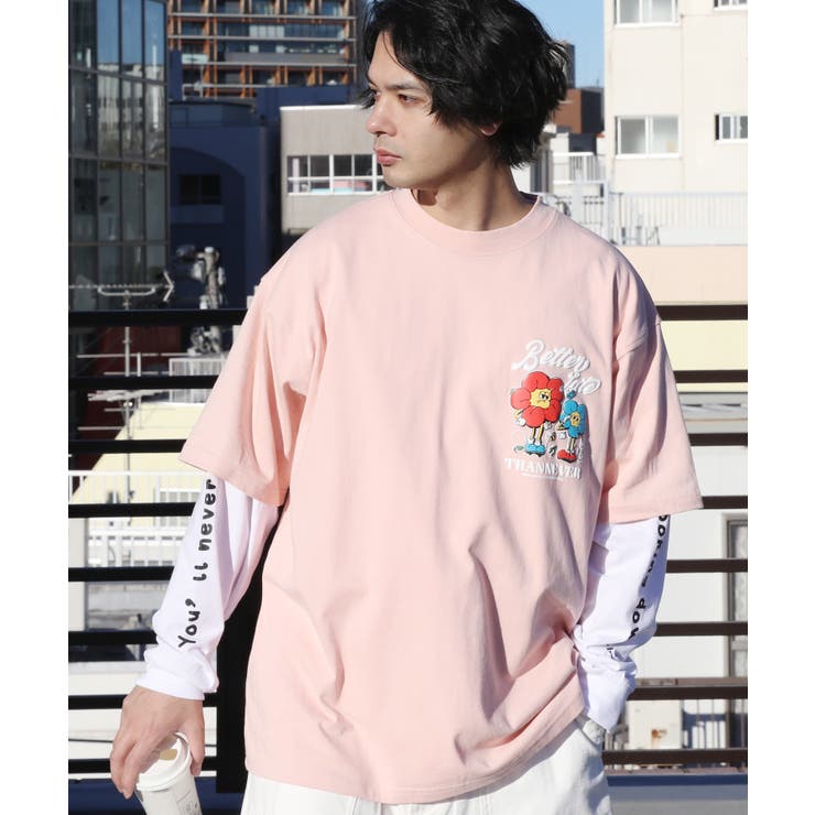 グラフィックロングTシャツ メンズ ロンT 長袖 [品番：EH000006124