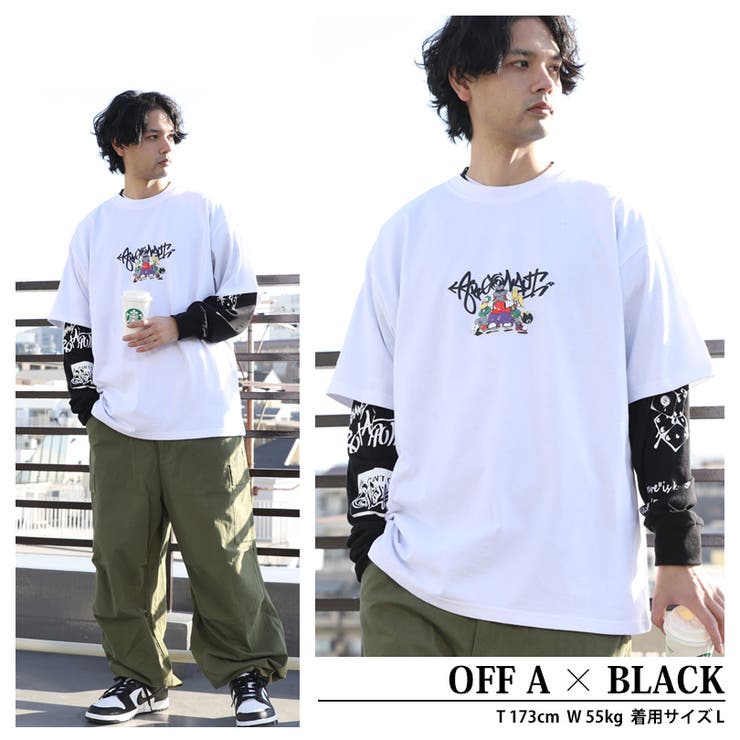 グラフィックロングTシャツ メンズ ロンT 長袖 [品番