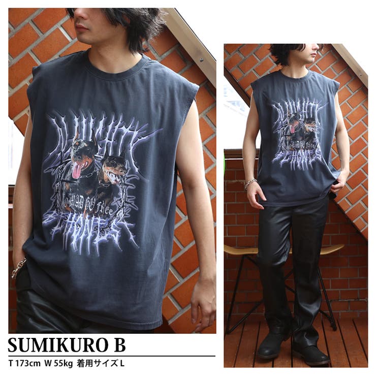 ノースリーブ メンズ Ｔシャツ ロック ピグメント加工 | 8（eight）  | 詳細画像4 