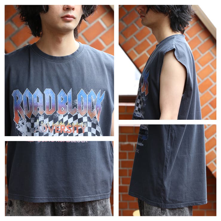 ノースリーブ メンズ Ｔシャツ ロック ピグメント加工 | 8（eight）  | 詳細画像8 