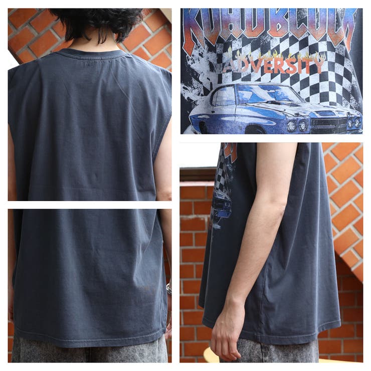 ノースリーブ メンズ Ｔシャツ ロック ピグメント加工 | 8（eight）  | 詳細画像9 