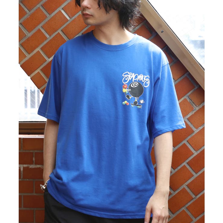 Tシャツ メンズ ビリヤード 発泡プリント 半袖 [品番