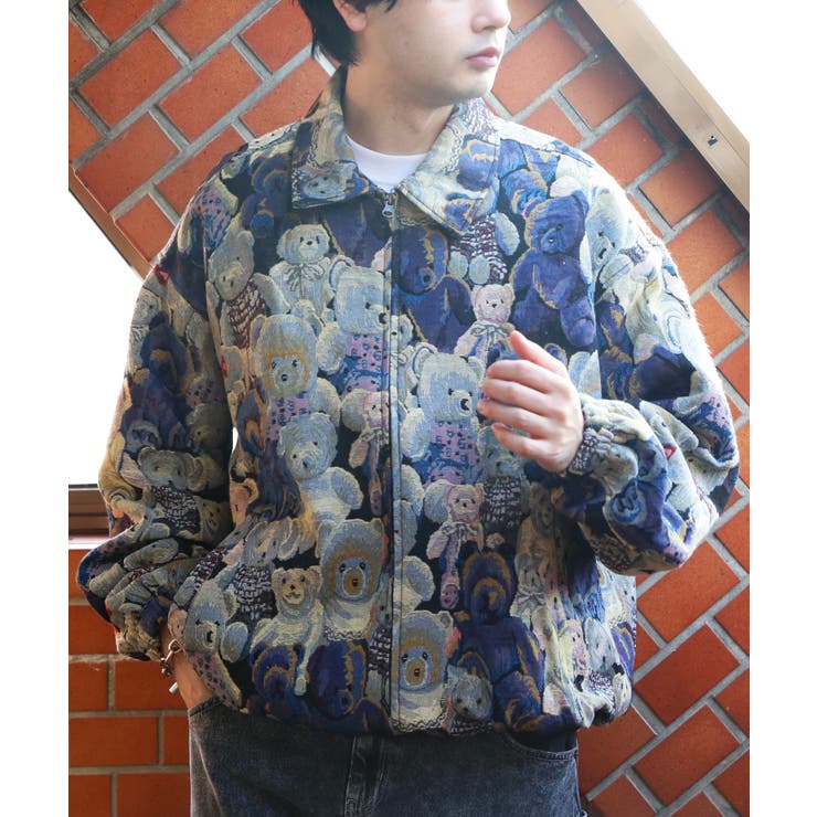 ゴブラン織りZIPジャケット メンズ ジャケット ブルゾン [品番