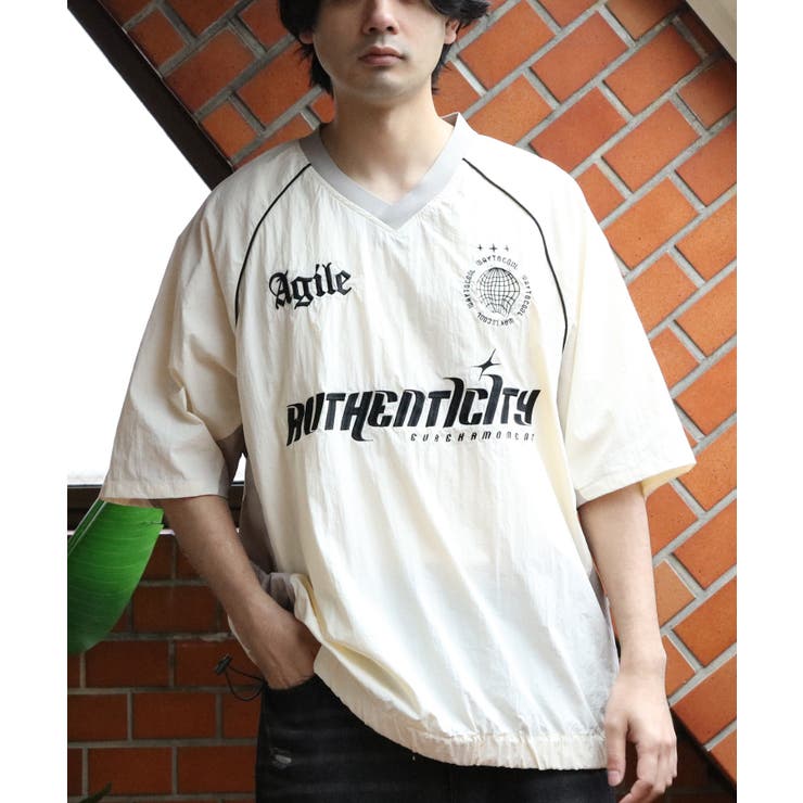オフ | ユニフォームデザイン 半袖 Tシャツ ナイロンプルオーバー サッカー  | 8（eight） 