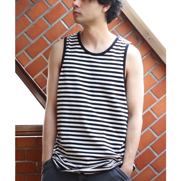 ダメージ加工 タンクトップ メンズ ヴィンテージ クラッシュ加工  | 8（eight）  | 詳細画像2 