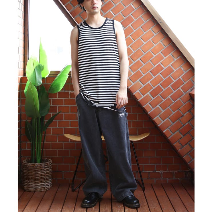 ダメージ加工 タンクトップ メンズ ヴィンテージ クラッシュ加工  | 8（eight）  | 詳細画像6 