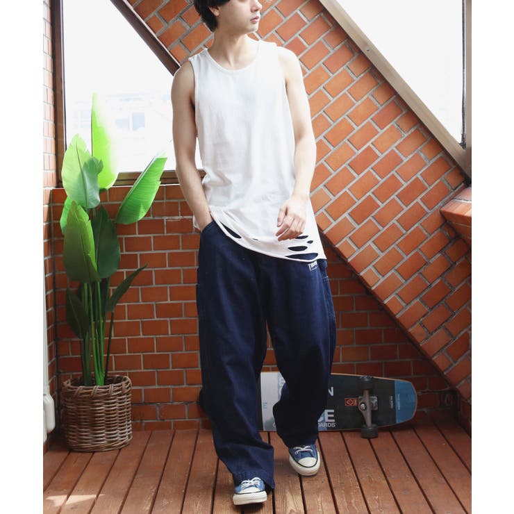 ダメージ加工 タンクトップ メンズ ヴィンテージ クラッシュ加工  | 8（eight）  | 詳細画像15 