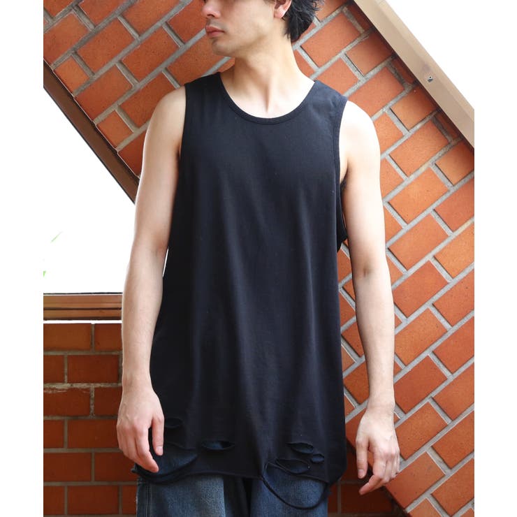 ダメージ加工 タンクトップ メンズ ヴィンテージ クラッシュ加工  | 8（eight）  | 詳細画像24 