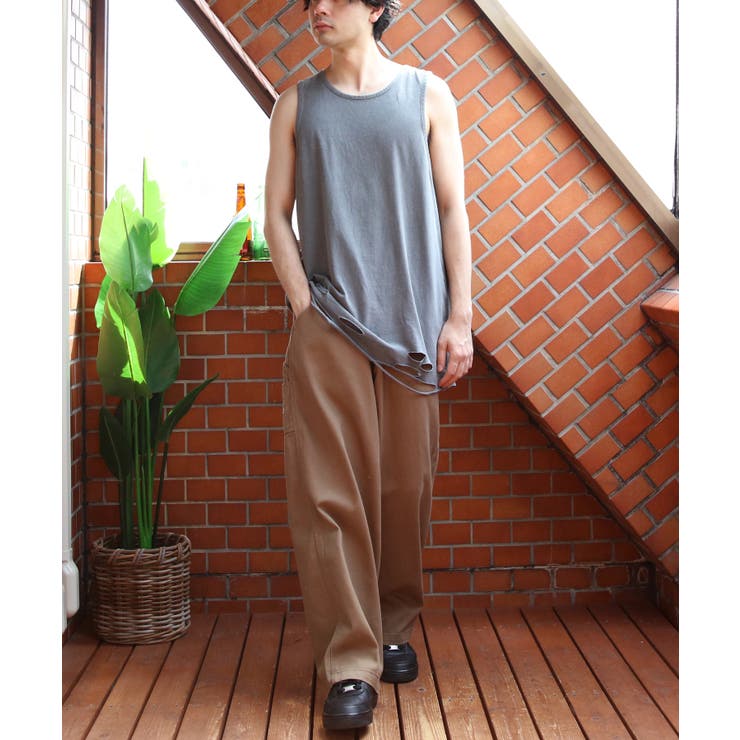 ダメージ加工 タンクトップ メンズ ヴィンテージ クラッシュ加工  | 8（eight）  | 詳細画像46 