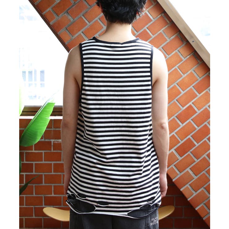 ダメージ加工 タンクトップ メンズ ヴィンテージ クラッシュ加工  | 8（eight）  | 詳細画像53 