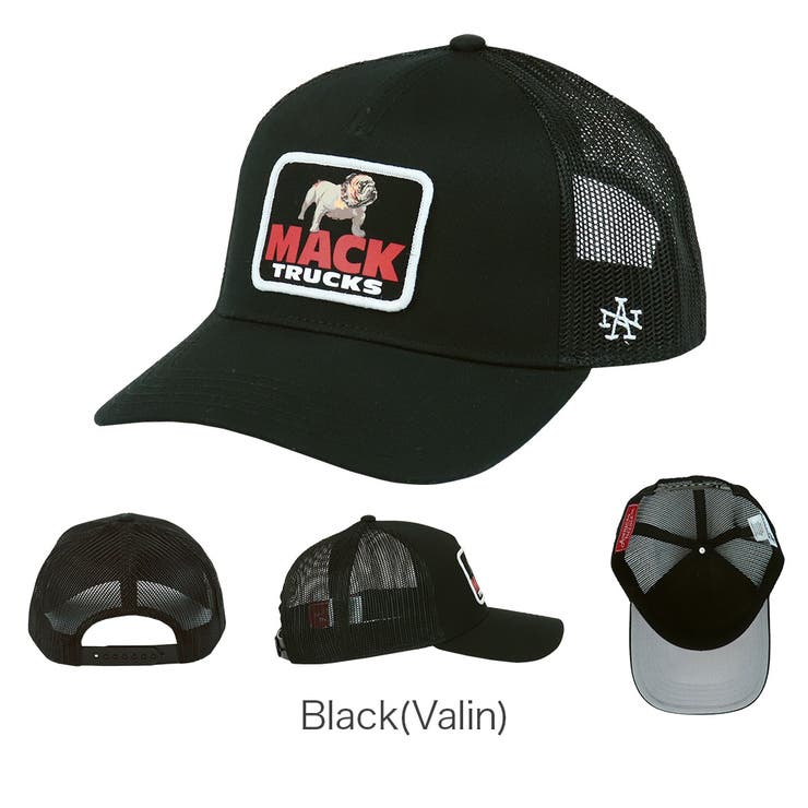 Black(Valin) | アメリカンニードル キャップ メッシュ | 99HeadwearShop【WOMEN】