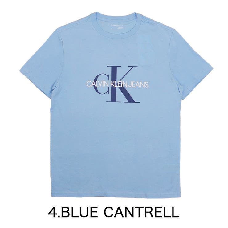 Calvin klein calvinklein ロゴTシャツ　ブルー　blue