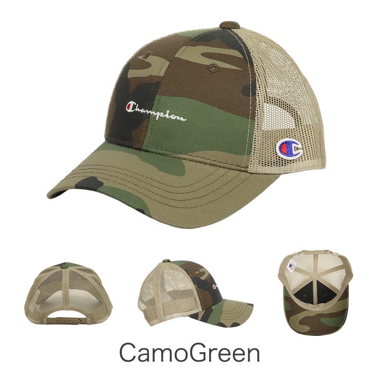 7.CamoGreen | チャンピオン メッシュキャップ キッズ | 99HeadwearShop【WOMEN】