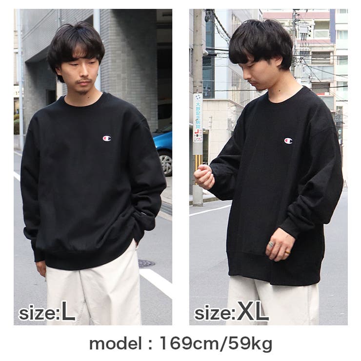 ストリート系☆】古着 メンズ チャンピオン トレーナー 黒