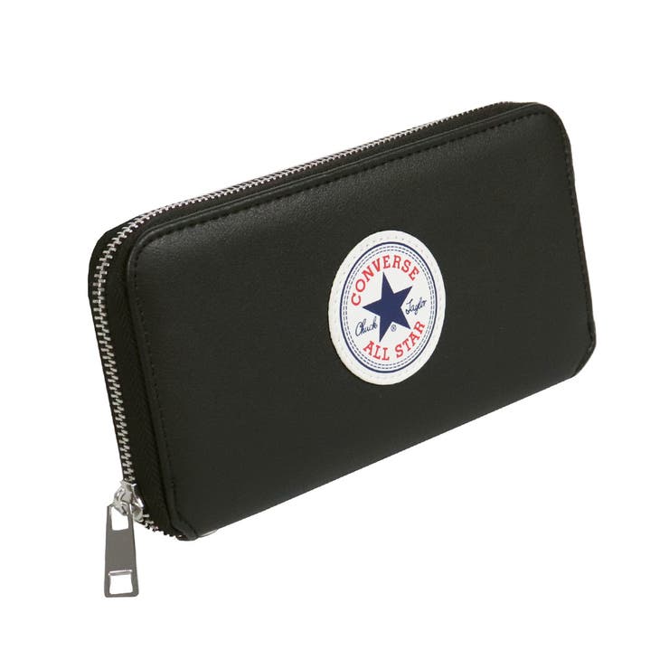 1.Black(ラウンドロゴ) | コンバース 長財布 ラウンドファスナー | 99HeadwearShop【WOMEN】