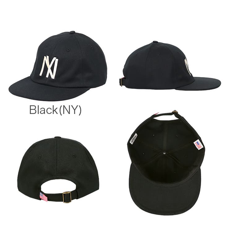 Black(NY) | クーパーズタウンボールキャップ ニューヨーク ロサンゼルス | 99HeadwearShop【WOMEN】