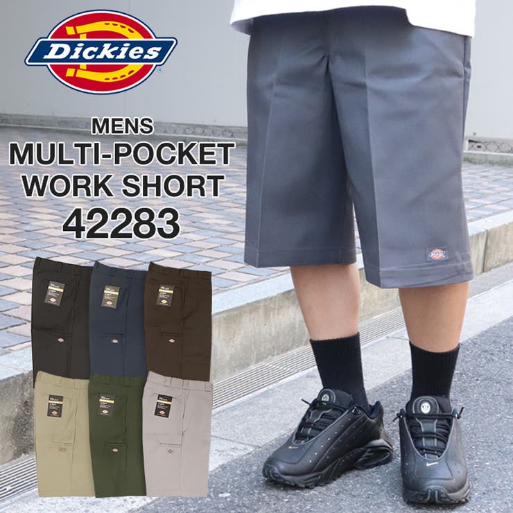 USA製 Dickies ブラック ハーフパンツ W34 Dickies 【並行輸入品】Dickies ハーフパンツ ワークショーツ 42283