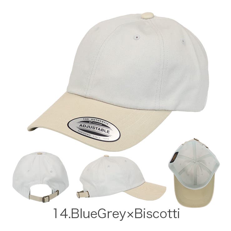 14.BlueGrey×Biscotti | FLEXFIT フレックスフィット キャップ | 99HeadwearShop【WOMEN】