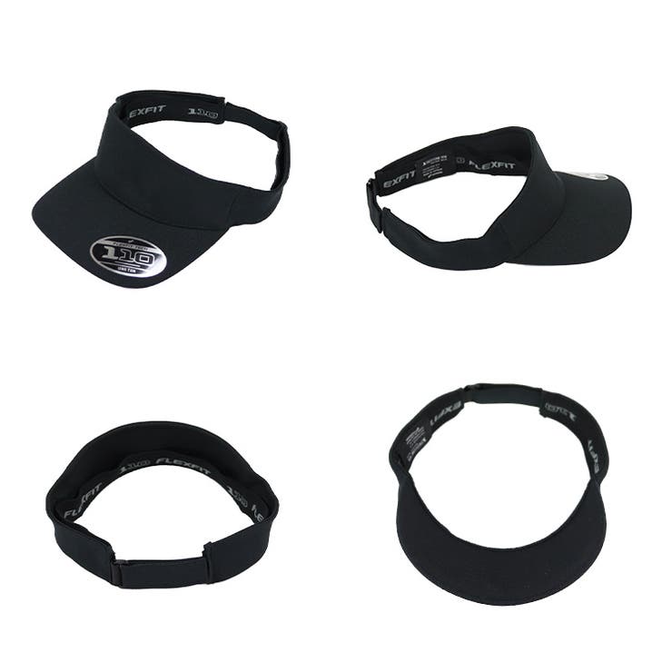 FLEXFITフレックスフィットサンバイザーメンズレディースYUPOONGユーポン110VISOR帽子日除けスポーツアウトドア吸水速乾