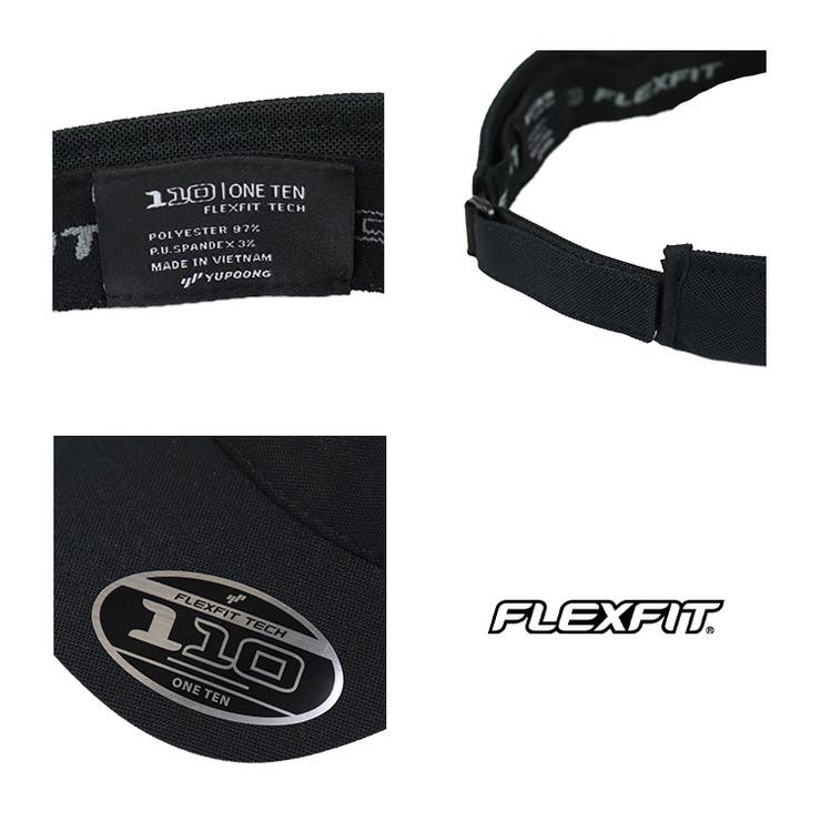 FLEXFITフレックスフィットサンバイザーメンズレディースYUPOONGユーポン110VISOR帽子日除けスポーツアウトドア吸水速乾