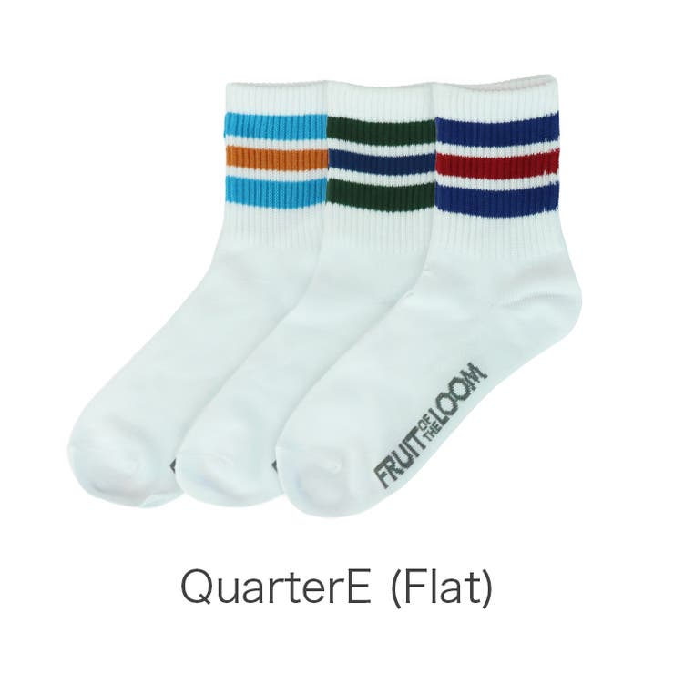 QuarterE (Flat) | 【3足セット】FRUIT OF THE | 99HeadwearShop