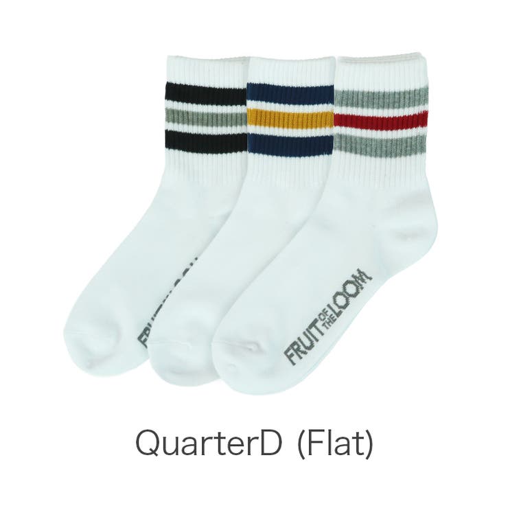 QuarterD (Flat) | 【3足セット】FRUIT OF THE | 99HeadwearShop