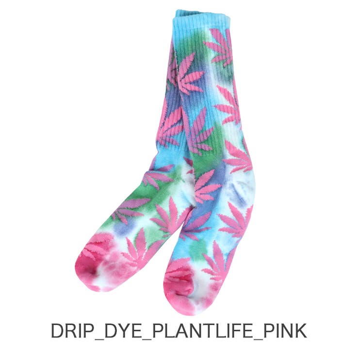 DRIP_DYE_PLANTLIFE_PINK | HUF ハフ ソックス | 99HeadwearShop