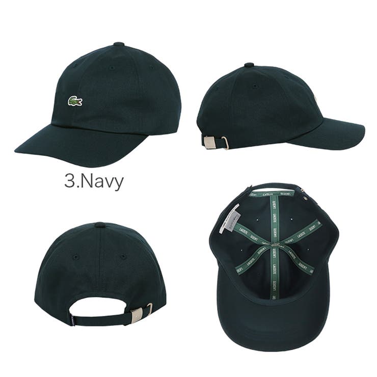 ★送料・関税込★LACOSTE★NAVY キャップ★ ラコステ LACOSTE BIG WANI CAP （NAVY） -ファッション通販