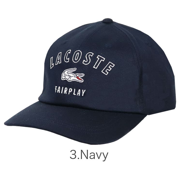 ラコステ キャップ ネイビー ラコステ キャップ L1310 LACOSTE 黒