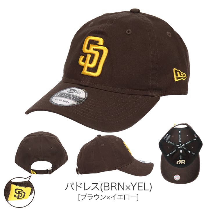 パドレス(BRN×YEL) | 9TWENTY_全27色【NEW ERA NEWERA | 99HeadwearShop【WOMEN】