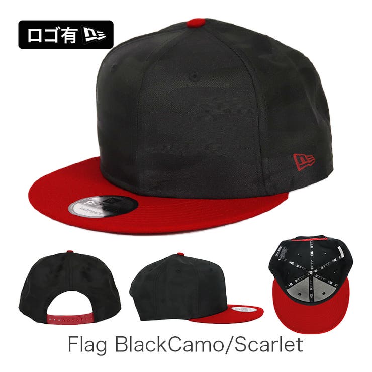 Flag BlackCamo/Scarlet | 9FIFTY_全10色【NEW ERA NEWERA | 99HeadwearShop【WOMEN】