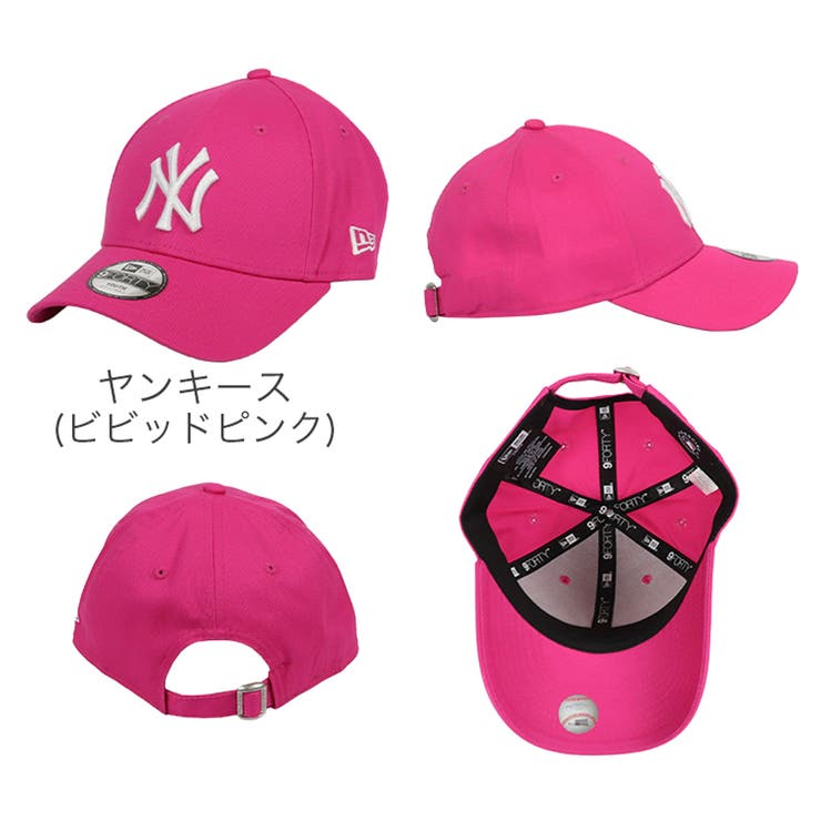 NEWERA ニューエラ　ピンク　ニューエラ　ビビット 9TWENTY Pink Undervisor ロサンゼルス・ドジャース クローム