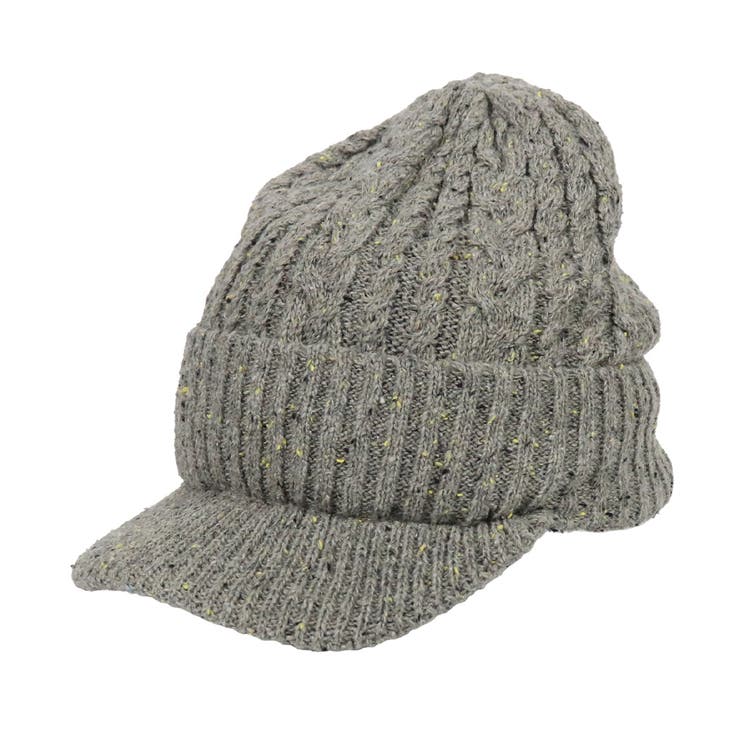 2.LightGray | ニットキャップ ツバ付き ニット帽 | 99HeadwearShop【WOMEN】