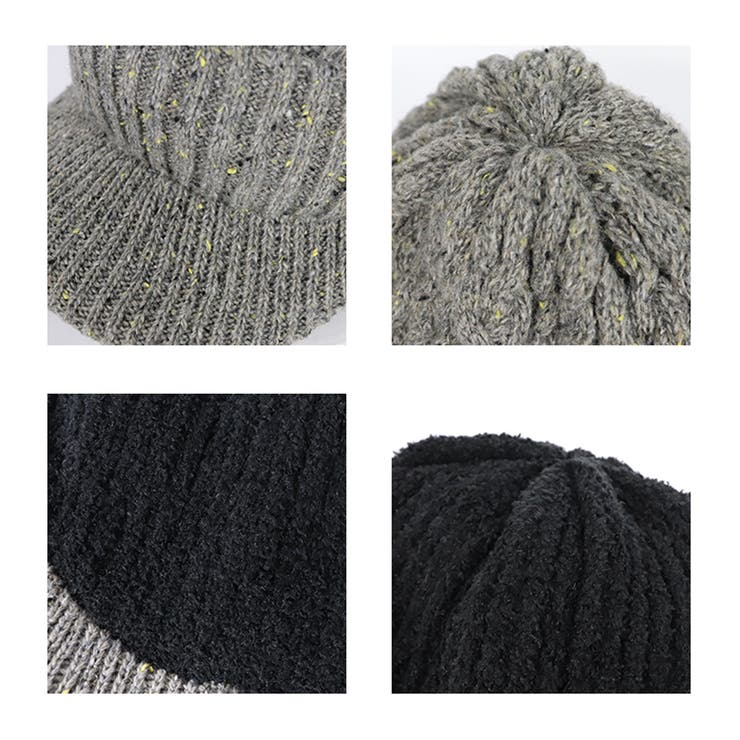 ニットキャップ ツバ付き ニット帽[品番：OTCM0000543