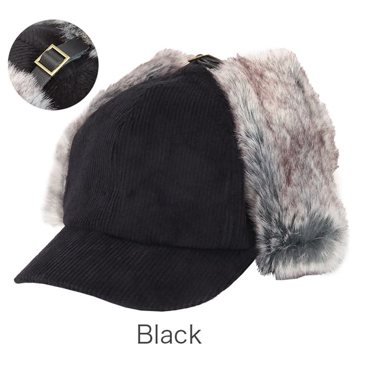 Black | フライトキャップ コーデュロイ メンズ | 99HeadwearShop【WOMEN】