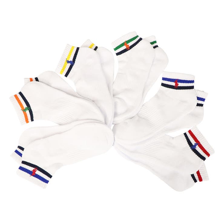 1.White | 【6足セット】ポロ ラルフローレン ソックス | 99HeadwearShop