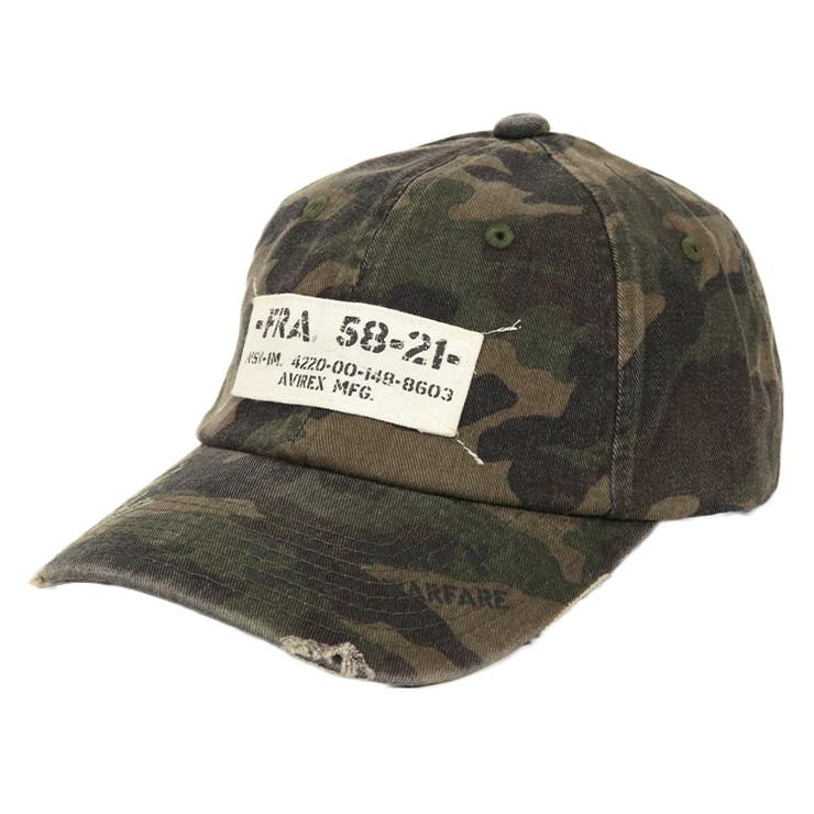 825円 未使用品 帽子 メッシュキャップ メンズ キャップ AVIREX アビレックス 7300 CAP 刺繍 迷彩 カモフラ フリーサイズ