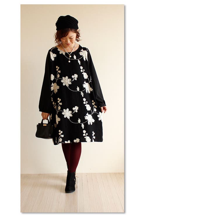 大人の余裕、華やかブラック。レディース ファッション ワンピース | Sawa a la mode | 詳細画像18 