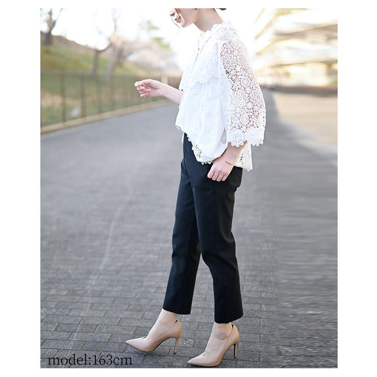 花刺繍レースが可愛らしいふんわりブラウス。レディース ファッション トップス | Sawa a la mode | 詳細画像26 