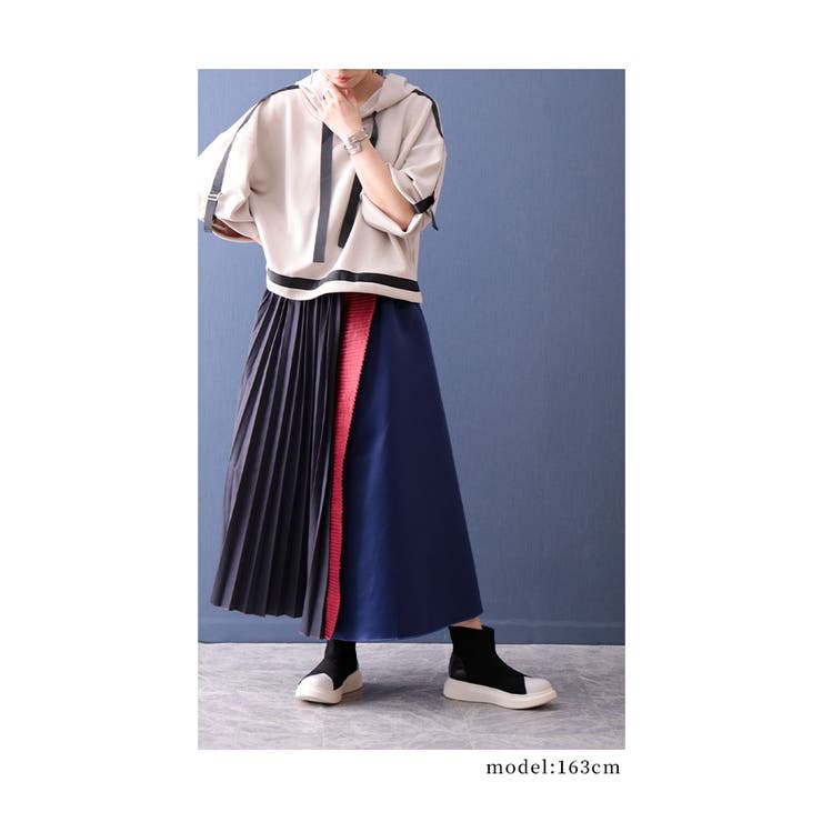 ラインリボンボンディングパーカー レディース ファッション | Sawa a la mode | 詳細画像15 