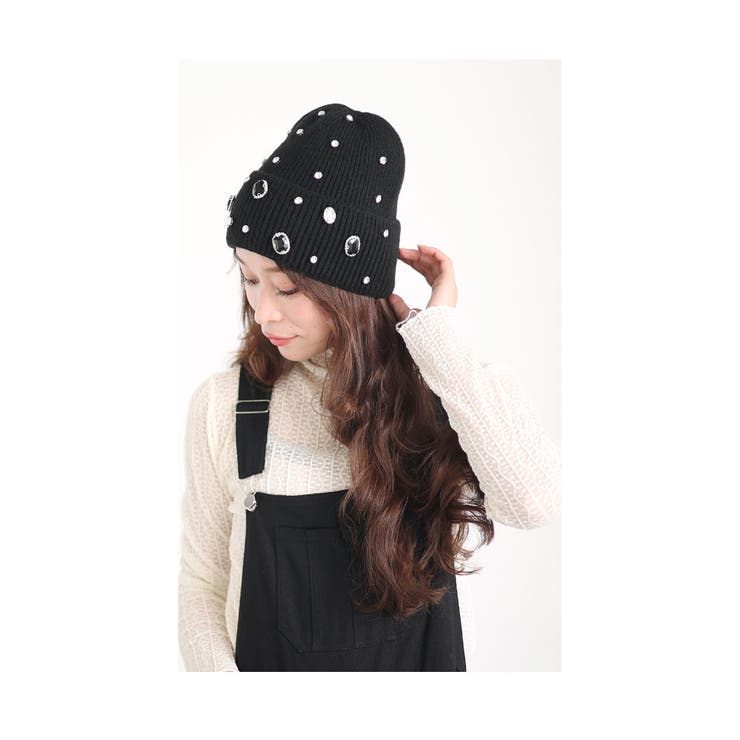 宝石のように煌めく大人のビジュー付きニット帽 レディース ファッション[品番：SLMW0010020]｜Sawa a la mode（サワアラモード  ）のレディースファッション通販｜SHOPLIST（ショップリスト）