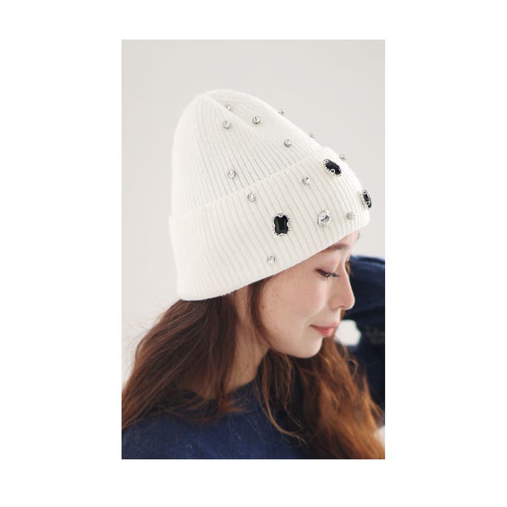 宝石のように煌めく大人のビジュー付きニット帽 レディース ファッション[品番：SLMW0010020]｜Sawa a la mode（サワアラモード  ）のレディースファッション通販｜SHOPLIST（ショップリスト）