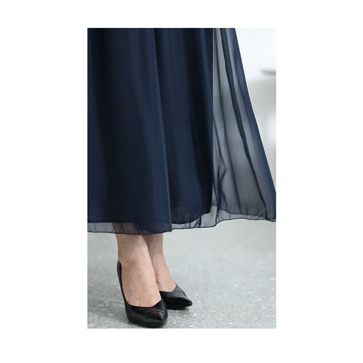 ふわっとシフォンが重なるワイドパンツ【9月2日20時販売新作】