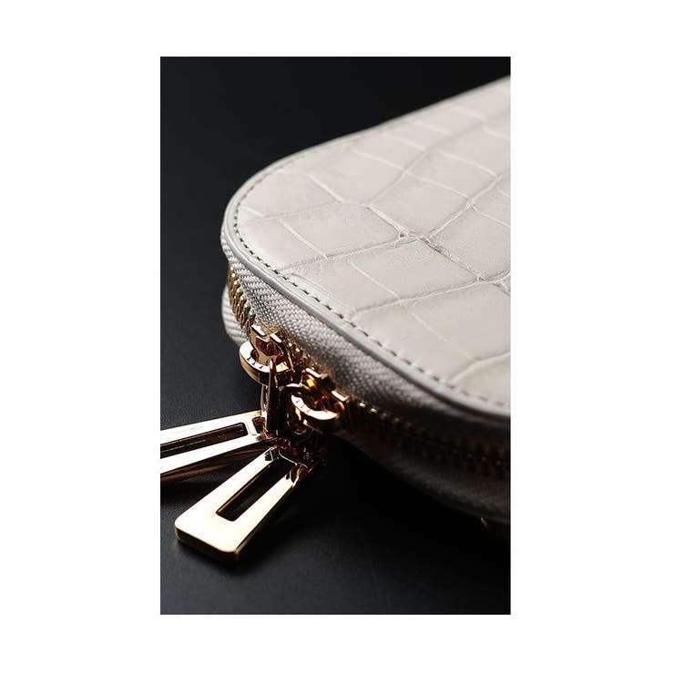 カードスロットホルダー付きクロコ革フォンショルダー レディース ファッション | Sawa a la mode | 詳細画像25 